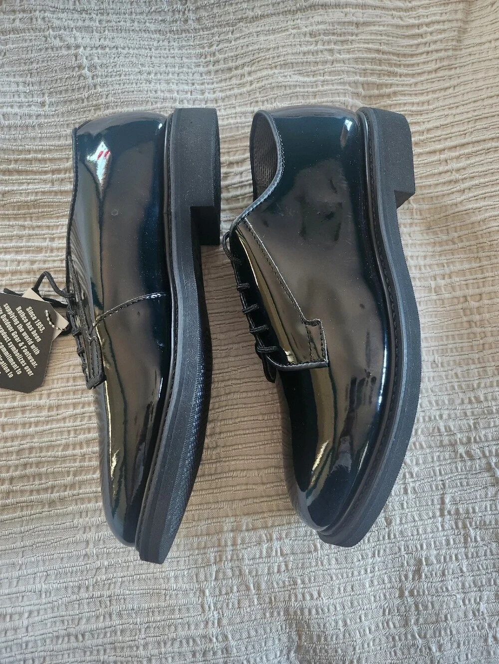 Rothco Black Hi Gloss Oxford Shoes Size 12R